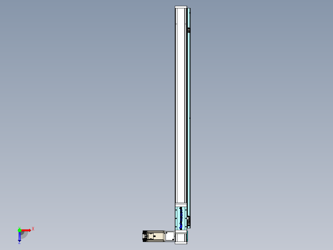 欧规系列-LB6A-L130-S1000-BR-ZP40-C3俯视图