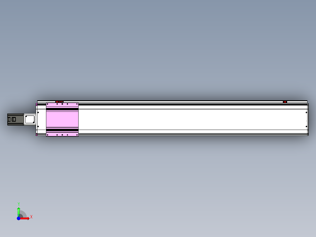 VF丝杆传动-一般环境VF22-L20-C-S1500-BC-P75-C4前视图