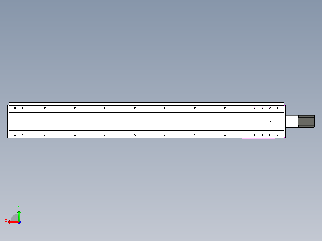 VF丝杆传动-一般环境VF22-L20-C-S1500-BC-P75-C4后视图