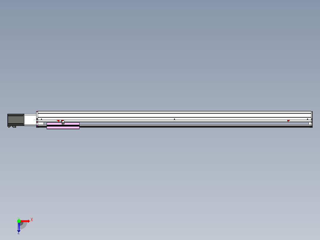 VF丝杆传动-一般环境VF22-L20-C-S1500-BC-P75-C4俯视图