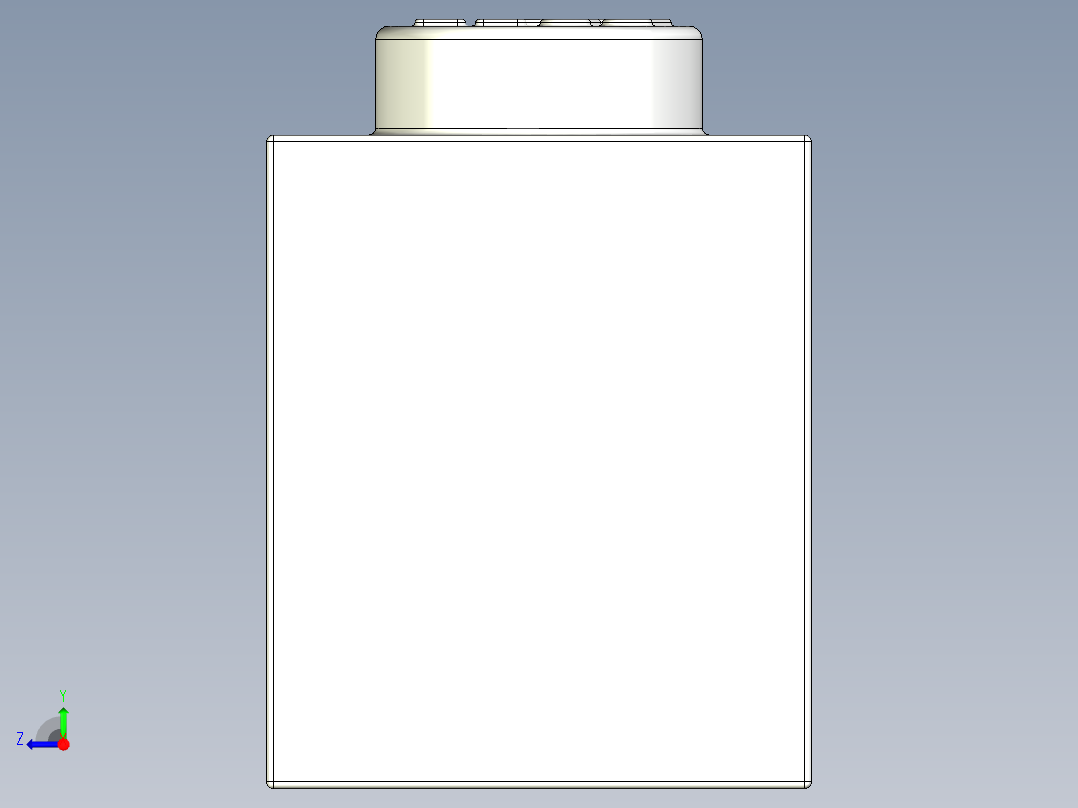 乐高套装 4421基本积木-301001 White Brick 1 x 4.STEP右视图