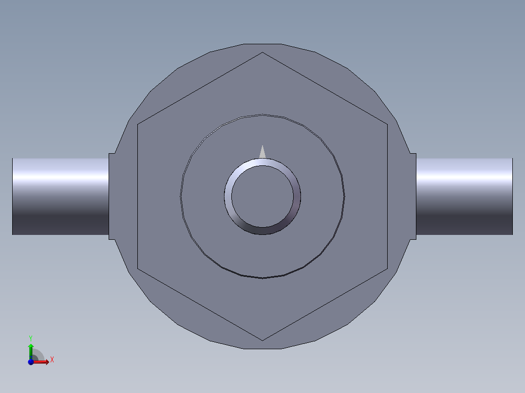 S23 前耳轴气缸前视图