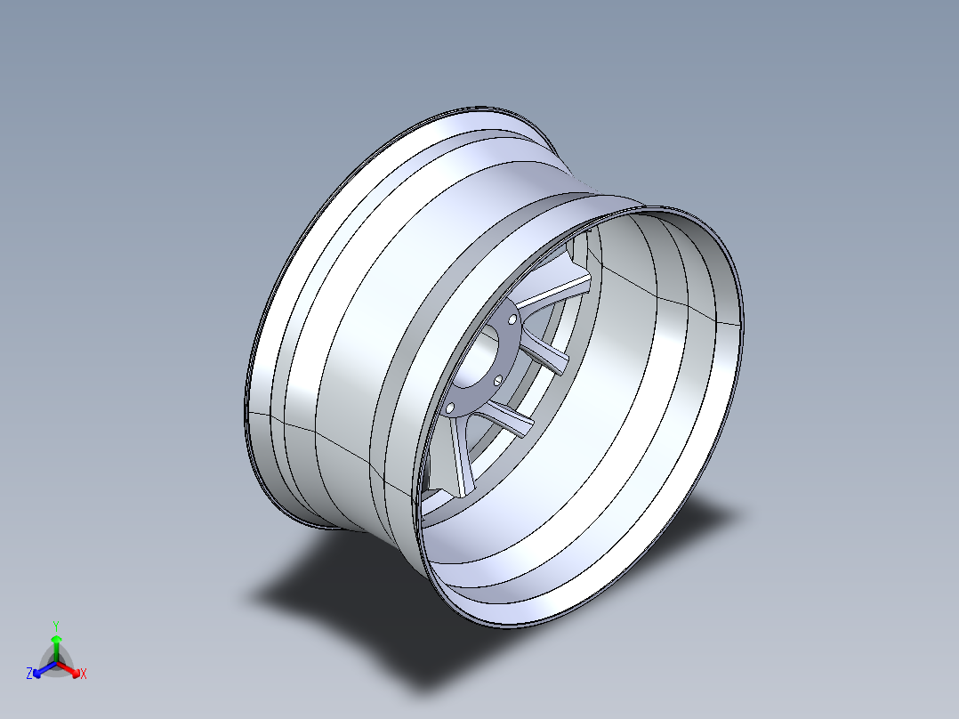 BMW轮辋3D图纸 SolidWorks2015设计正等轴测图