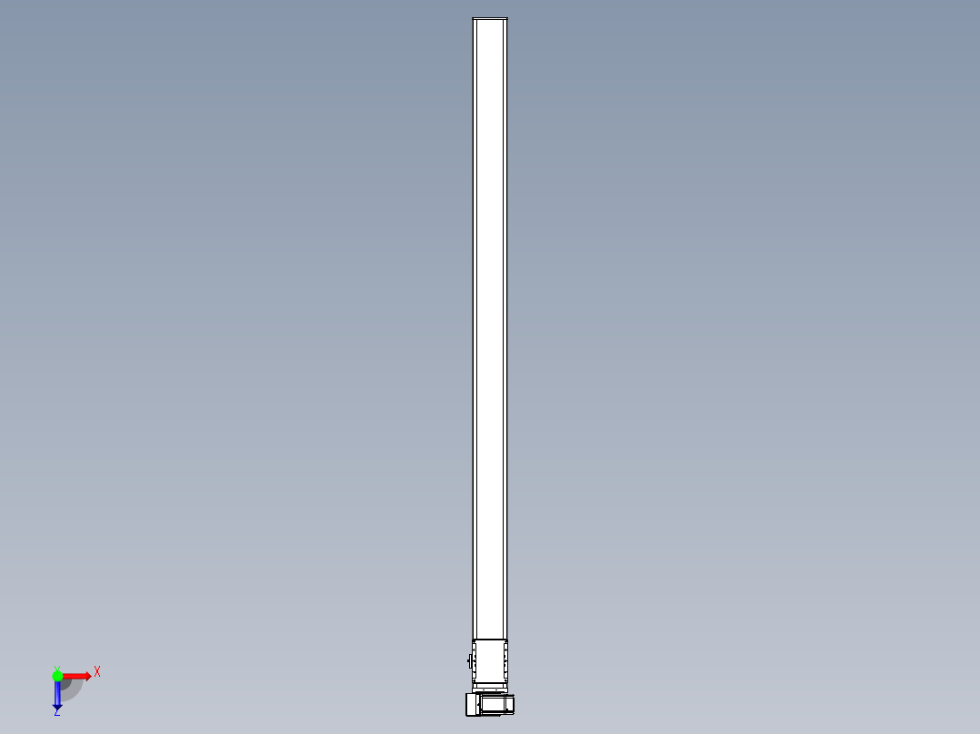 同步带全封闭直线模组TPA-HCB-105D-90-L1750-LU-C-P20-N3俯视图