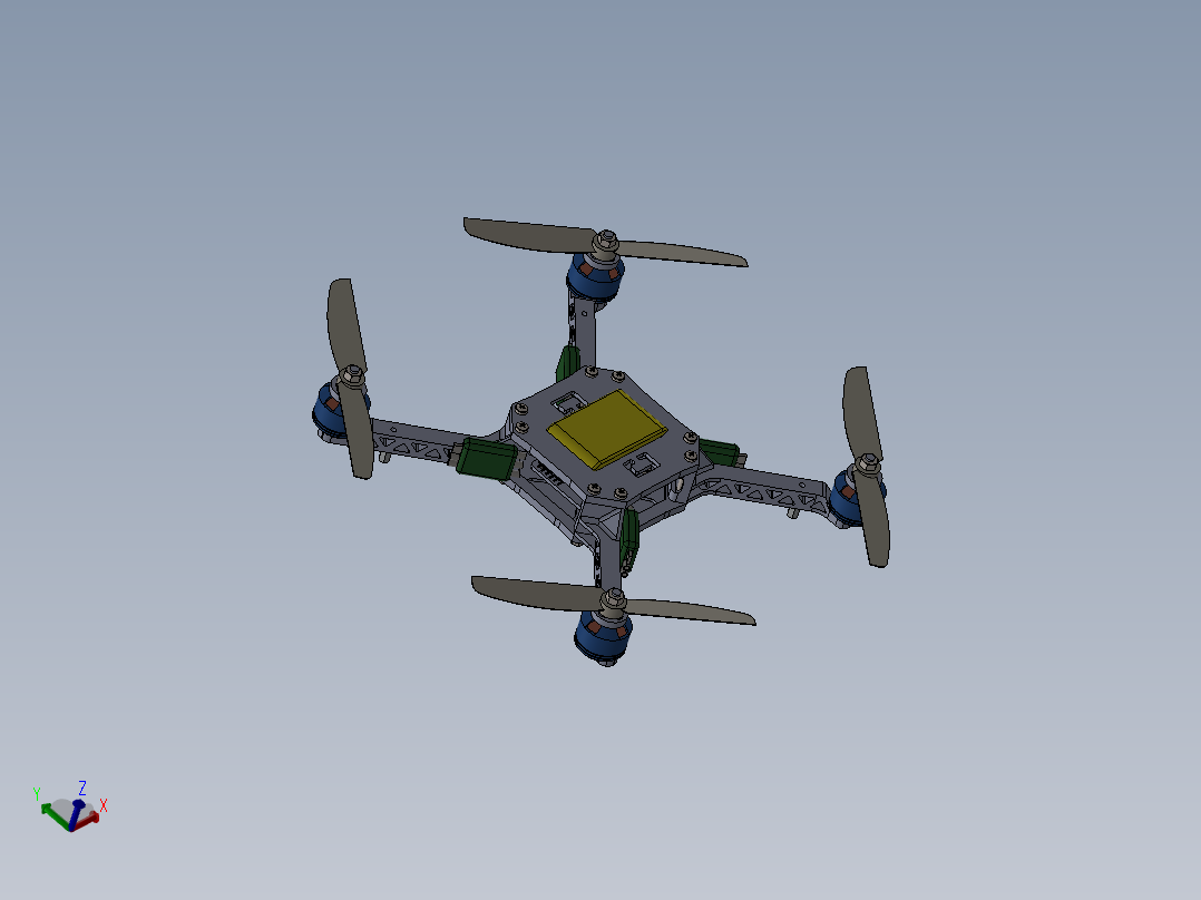 四旋翼<span style='color: red'>无人机</span>，旋翼可进行拆卸 <span style='color: red'>无人机</span> (250)