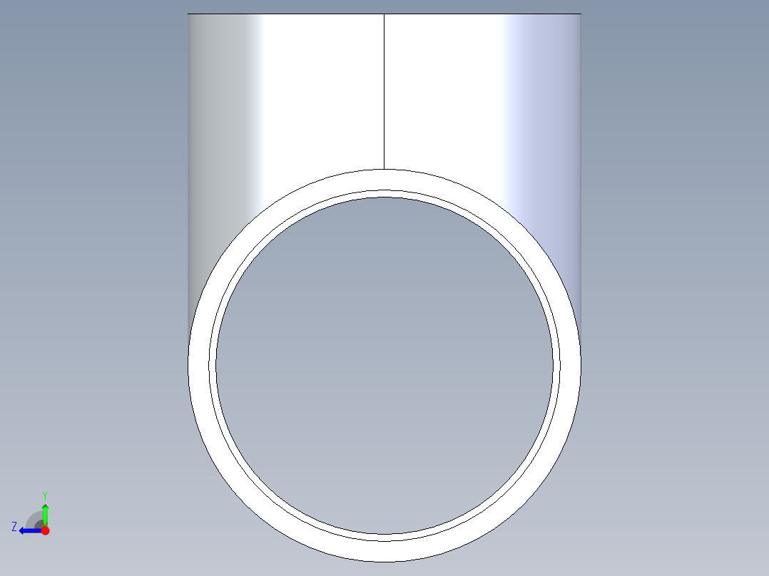 聚氯乙烯配件01-Sch80_Tee_SxSxS_801-100_10in右视图