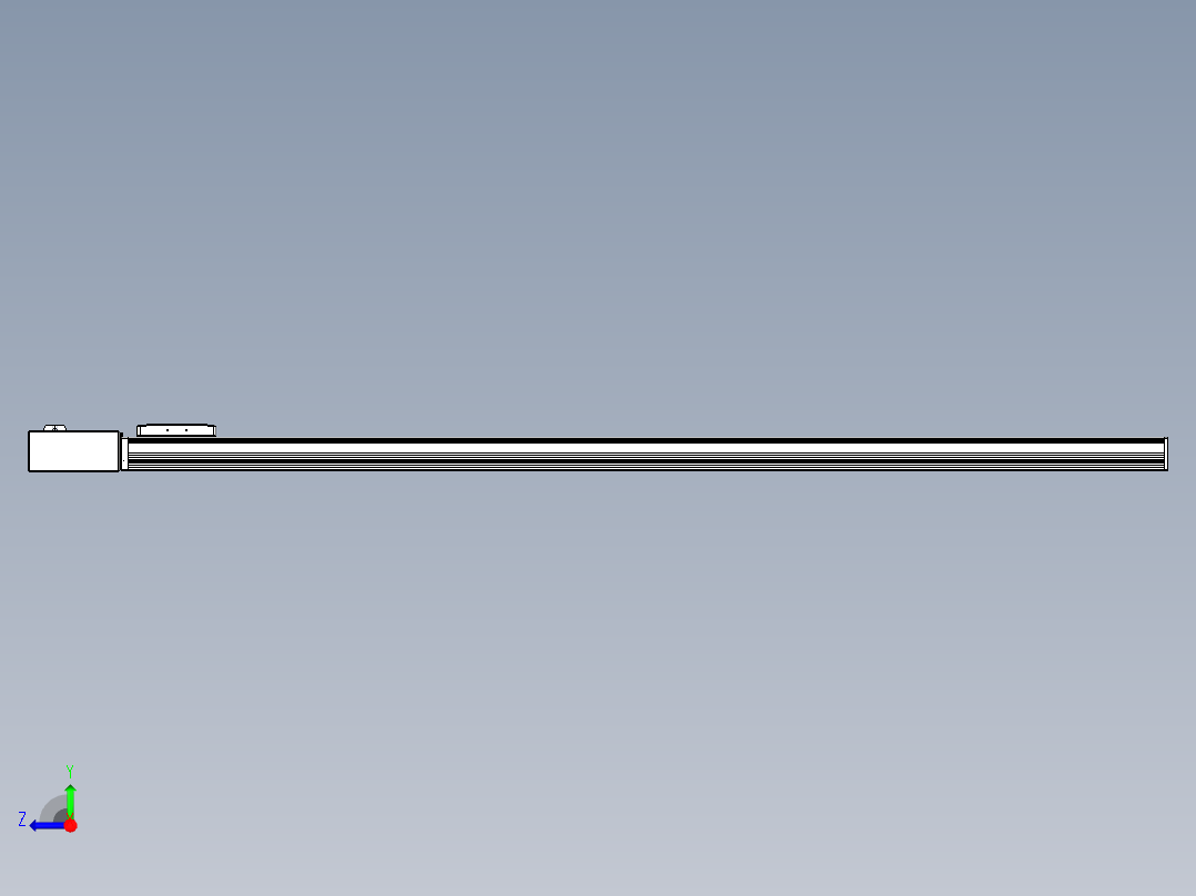 同步带全封闭直线模组TPA-HCB-105D-90-L1500-MR-Y-P20-N3右视图