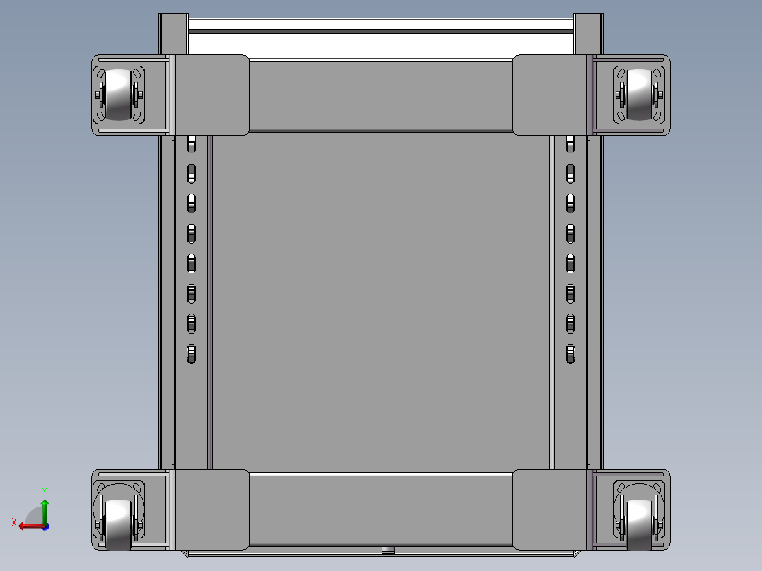 院内垃圾斗后视图