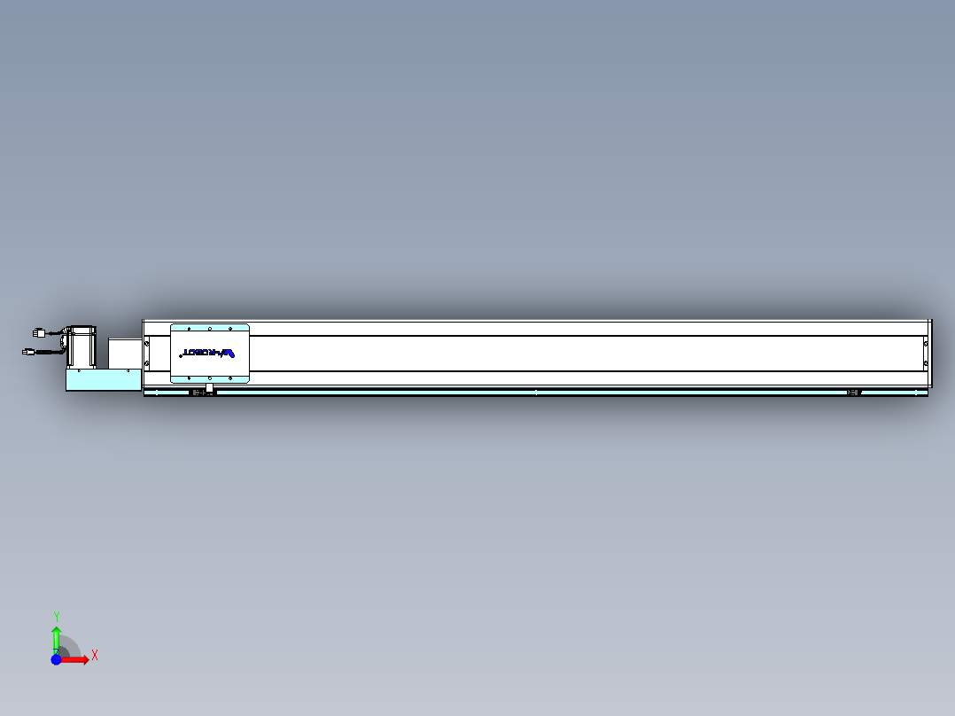 威洛博VBC同步带传动一无尘环境VBC14-L45-S1300-BL-ZP40-C3前视图