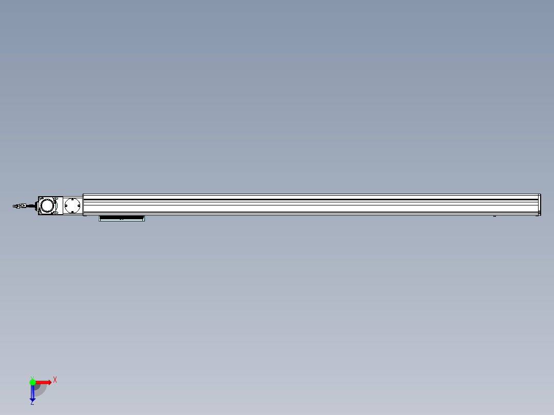 威洛博VBC同步带传动一无尘环境VBC14-L45-S1300-BL-ZP40-C3俯视图