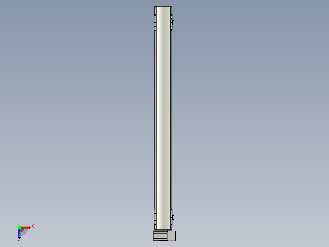 直线模组WG-LHB12-S1300-RU设计图纸俯视图
