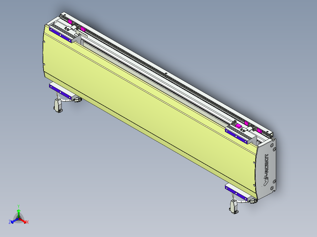 威洛博VL系列3d模型模组2VL22H1Y-S700正等轴测图