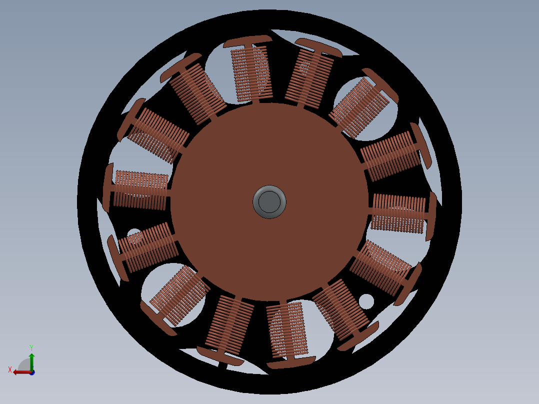 六轴飞机11后视图