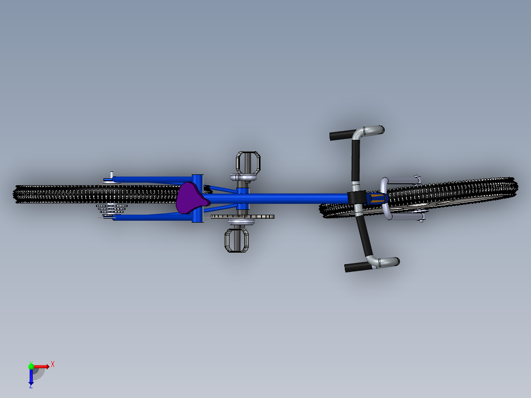 066-自行车俯视图