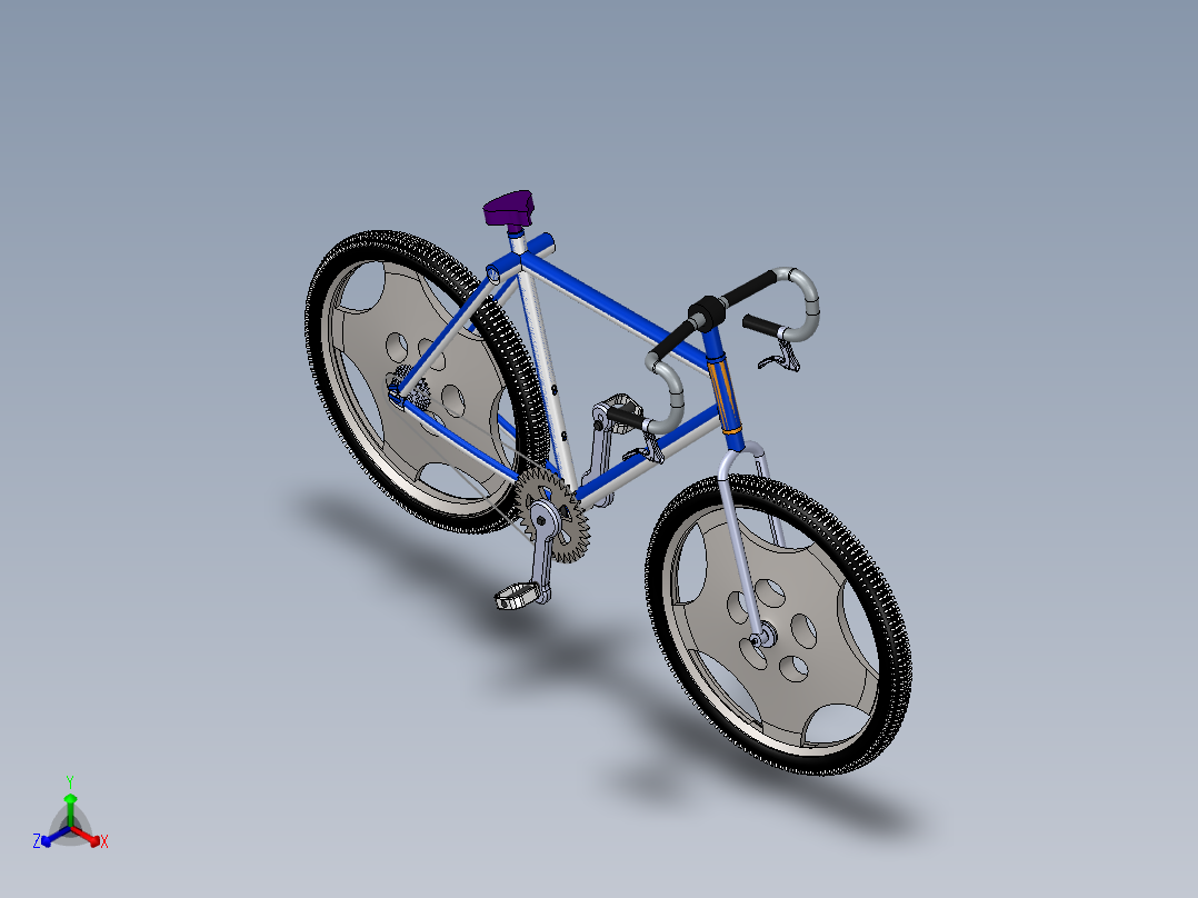 066-自行车正等轴测图