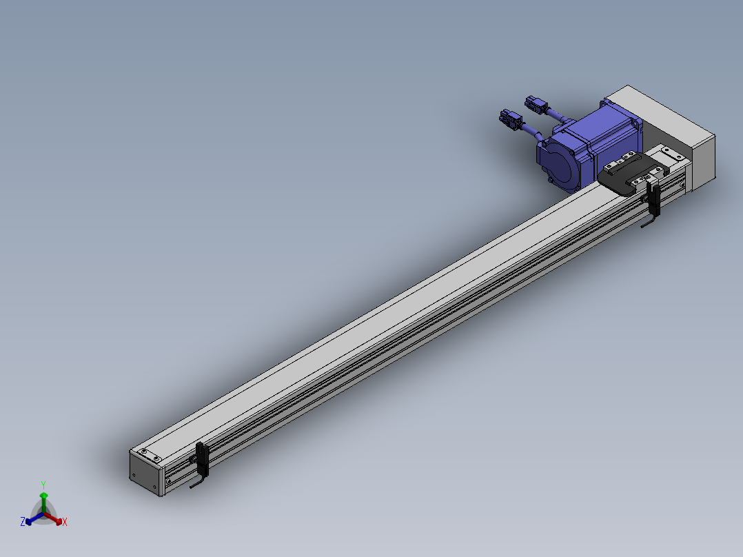 精密模组MY50-T10-700L-BL-P20B-C4-C正等轴测图