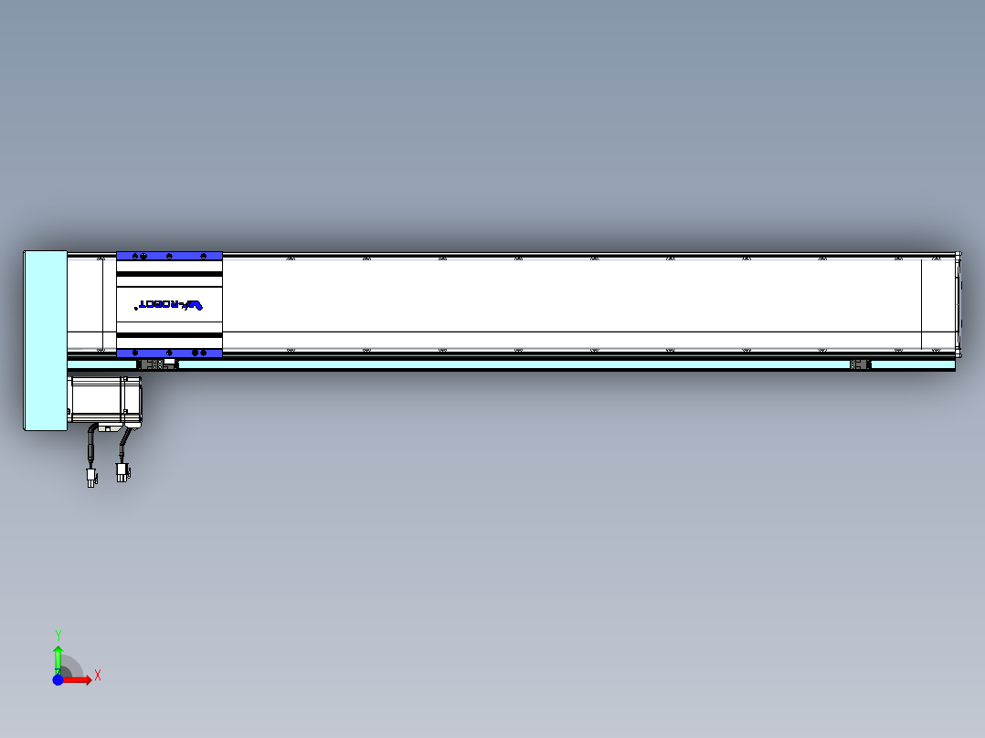 VF丝杆传动-一般环境VF14-Lxx-C-S900-BL-ZP40-C3前视图