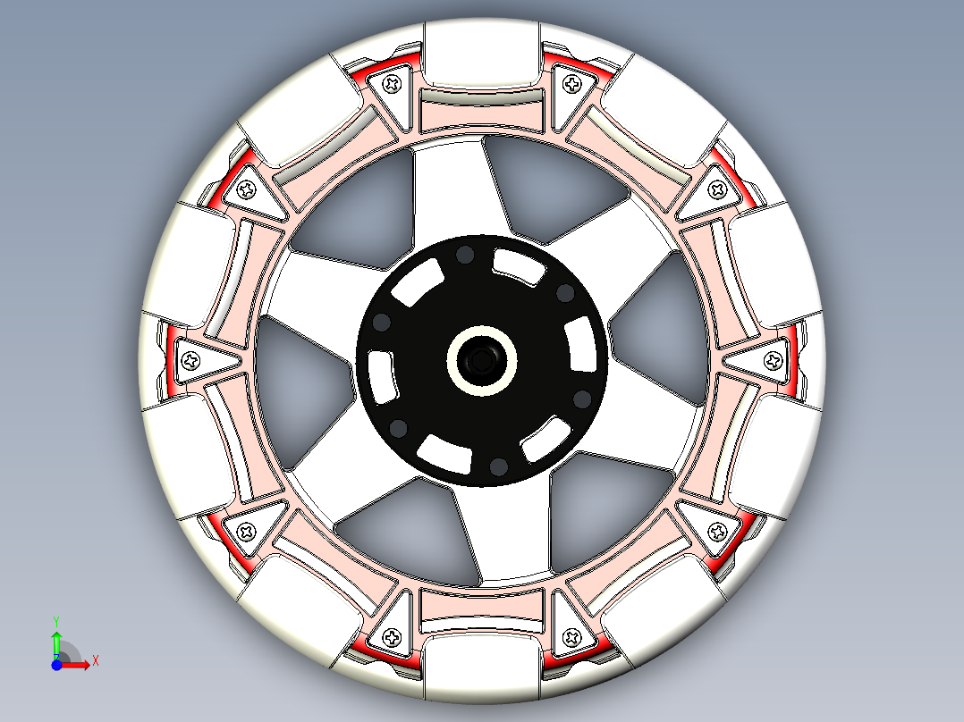 机器人小车底盘结构前视图