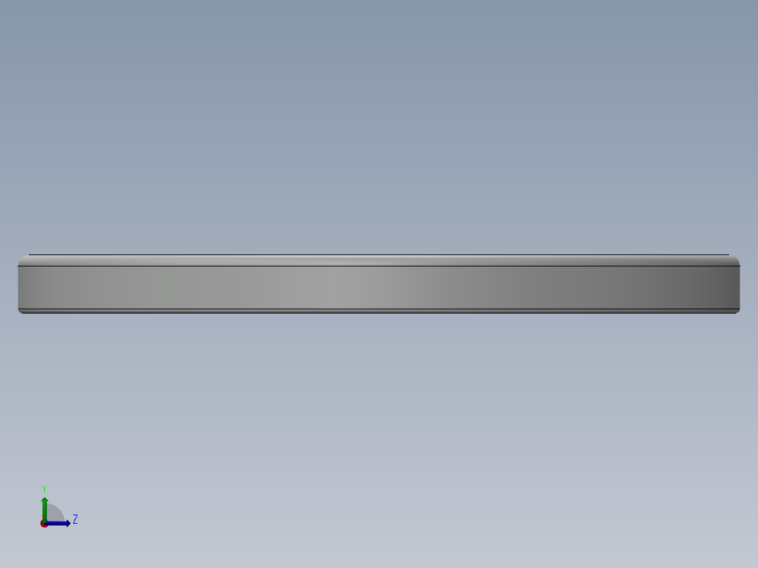 紧固件-0.3750 Flat Washer左视图