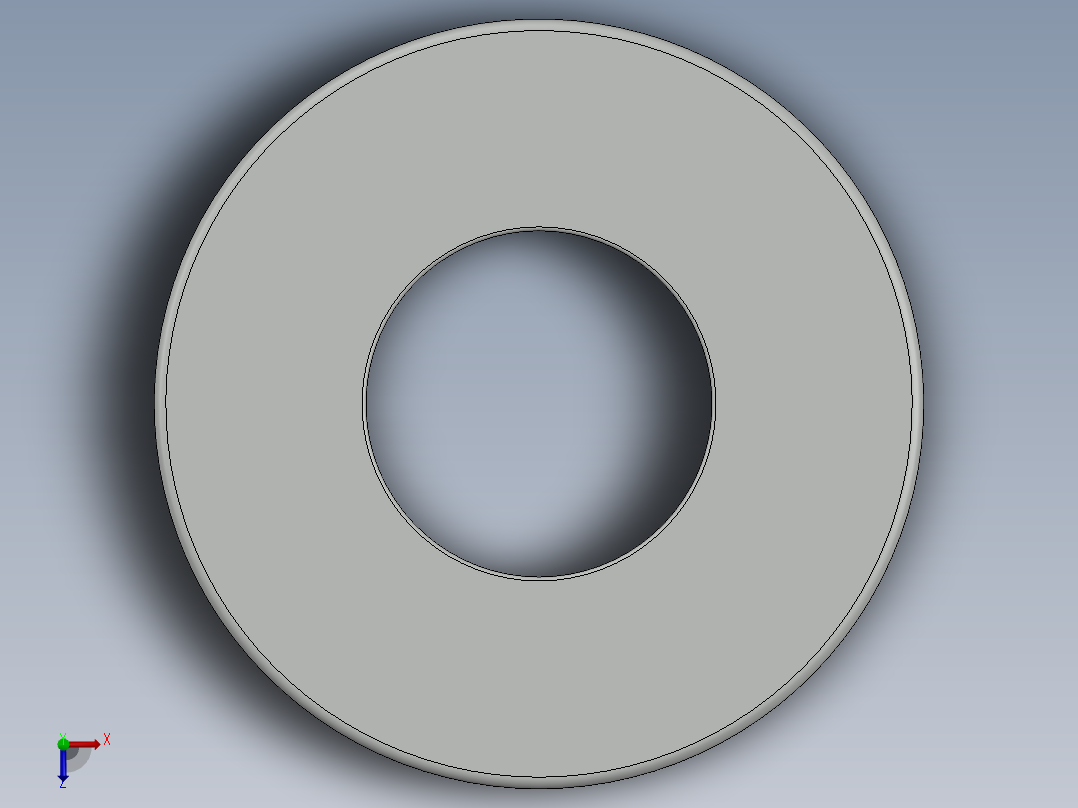 紧固件-0.3750 Flat Washer俯视图