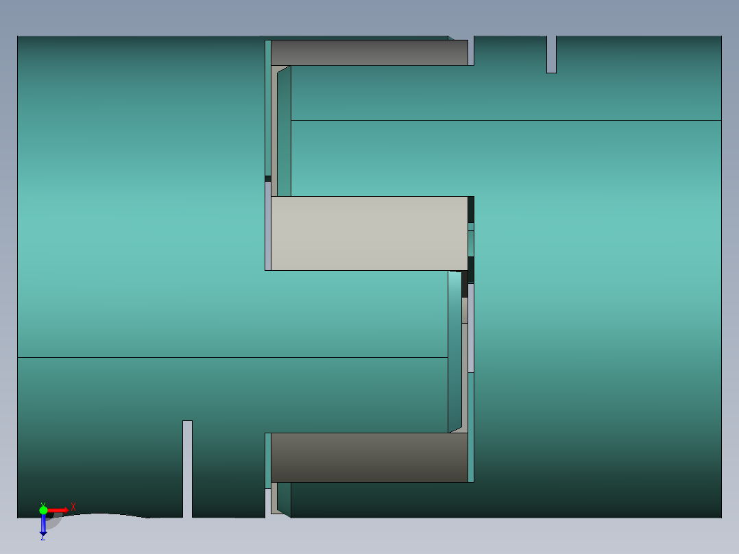 弹性联轴器2俯视图
