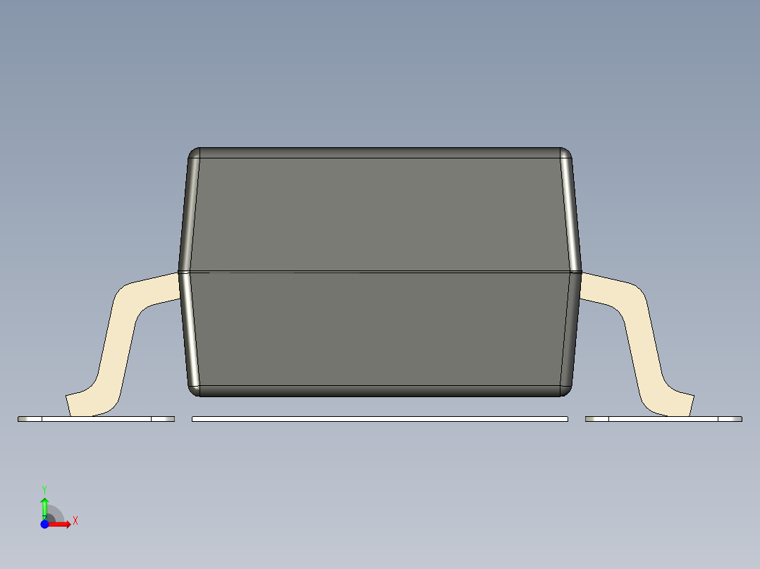 元器件3D封装sod32338前视图