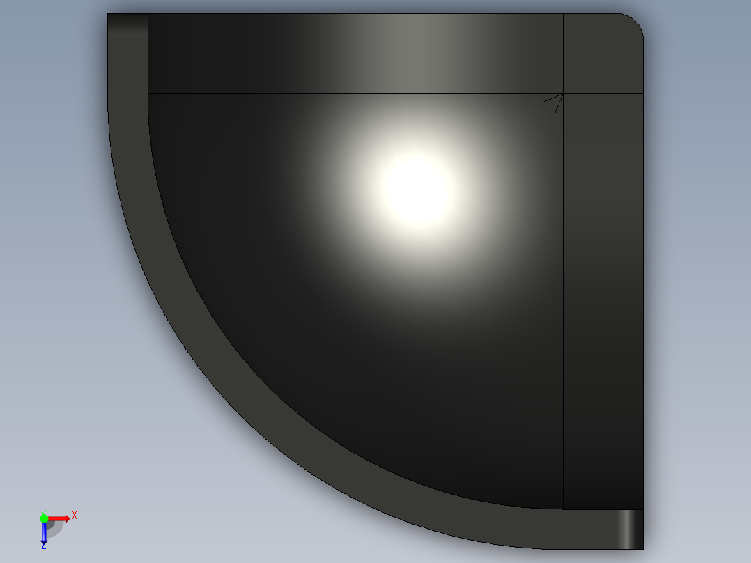 型材-BR 20X20 CORNER BRACKET DOME CAP 3842548712俯视图