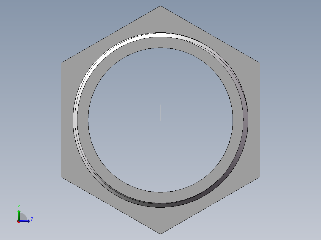转接头-内外丝等径 DN32左视图
