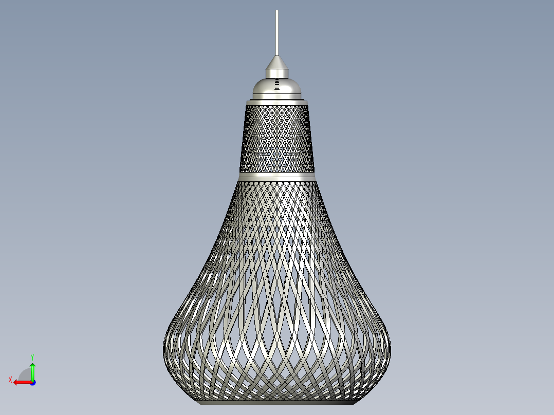 3D打印灯后视图