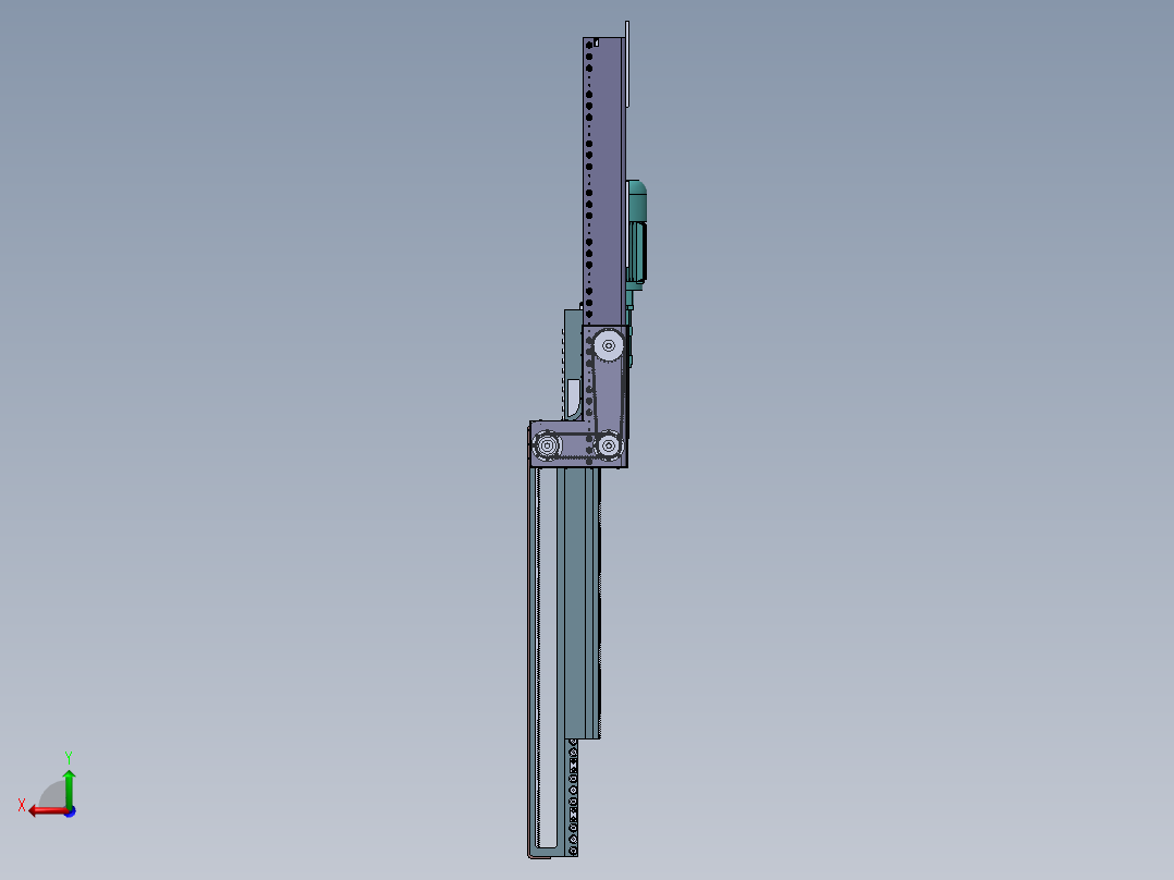 T957 堆垛机货叉后视图