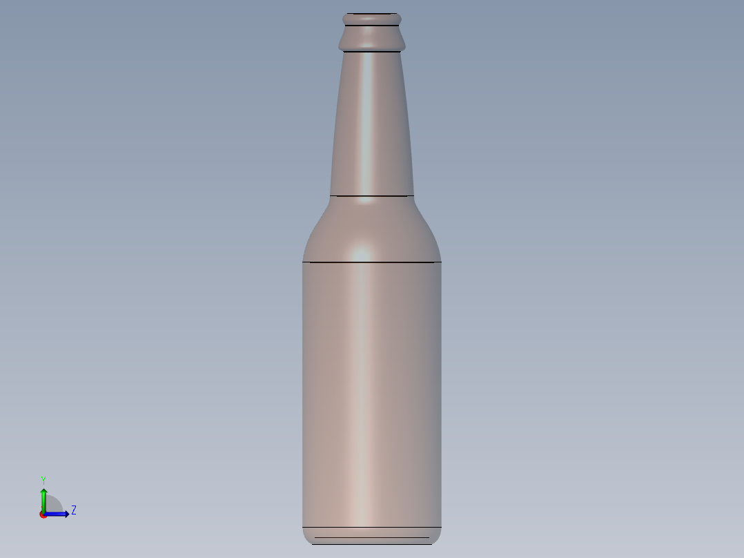 啤酒瓶左视图