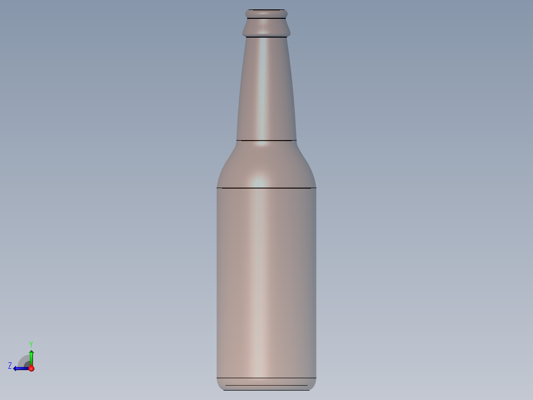 啤酒瓶右视图