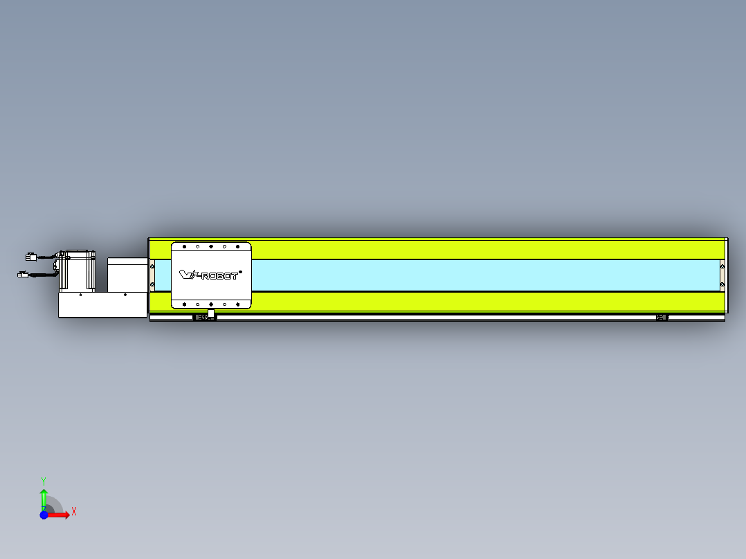 威洛博VBC同步带传动一无尘环境VBC17-L45-S1000-BL-ZP75-C3前视图