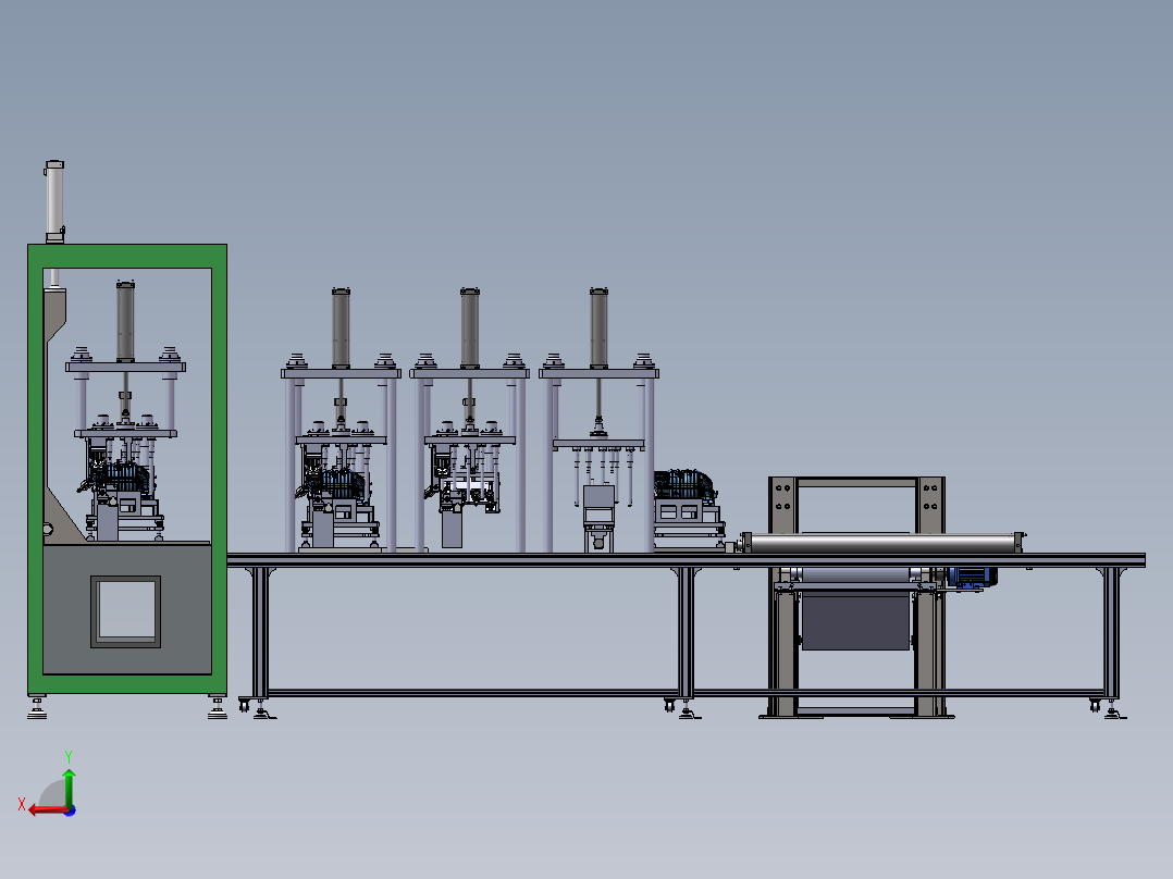 检测机整体方案(1)后视图