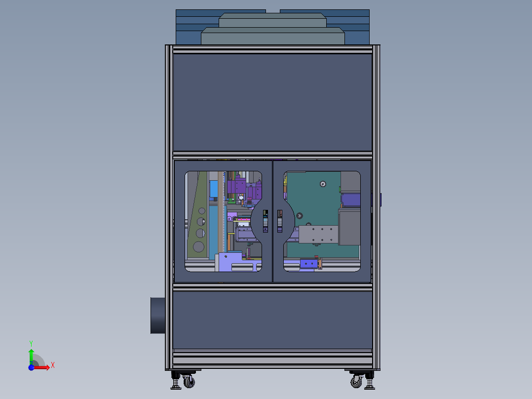 撕膜清洁机前视图