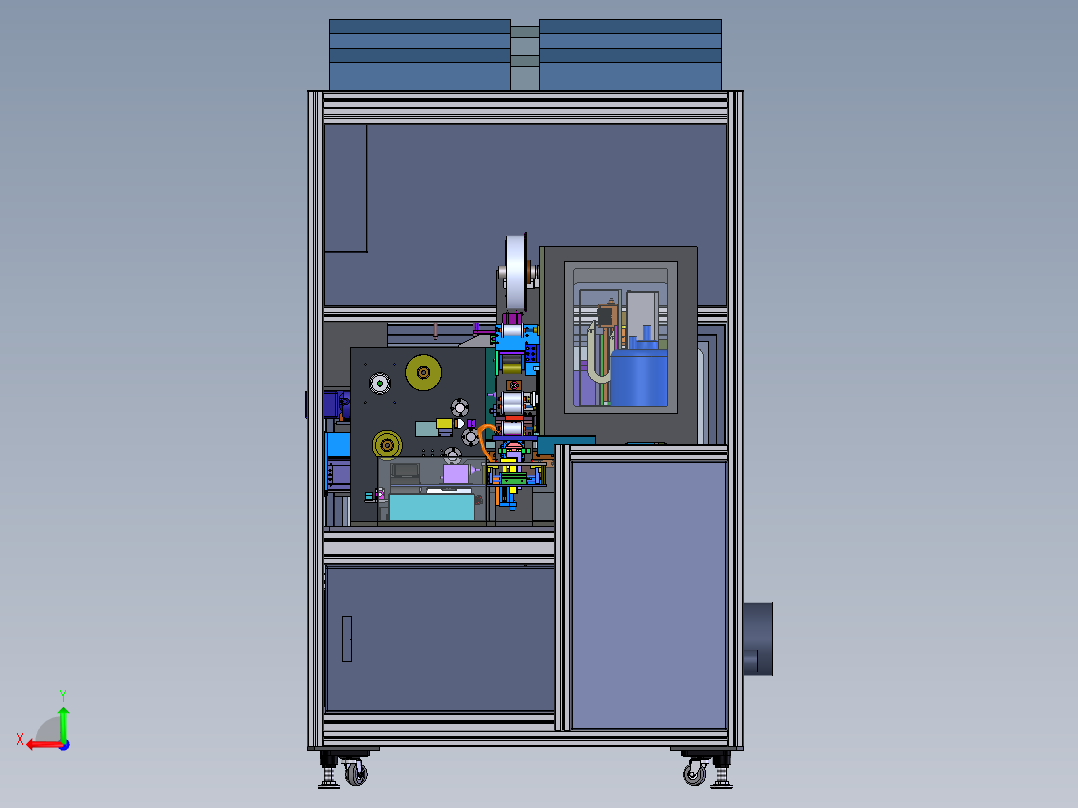 撕膜清洁机后视图
