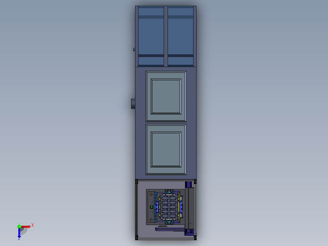 撕膜清洁机俯视图