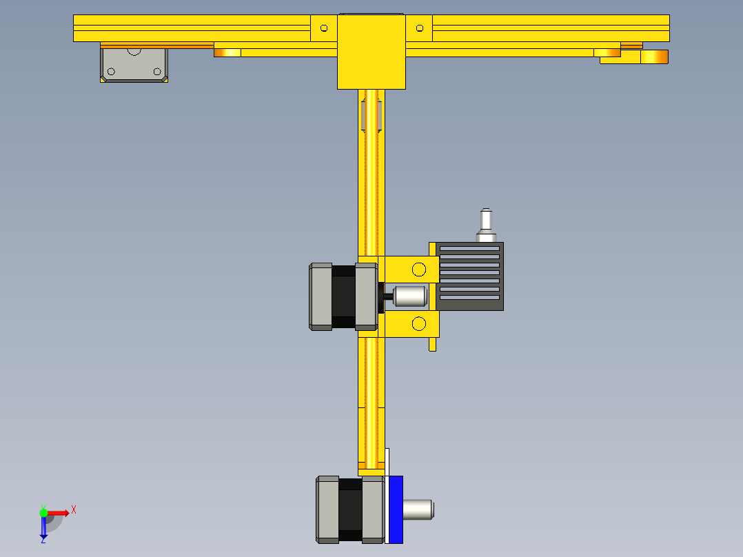 3D打印机俯视图