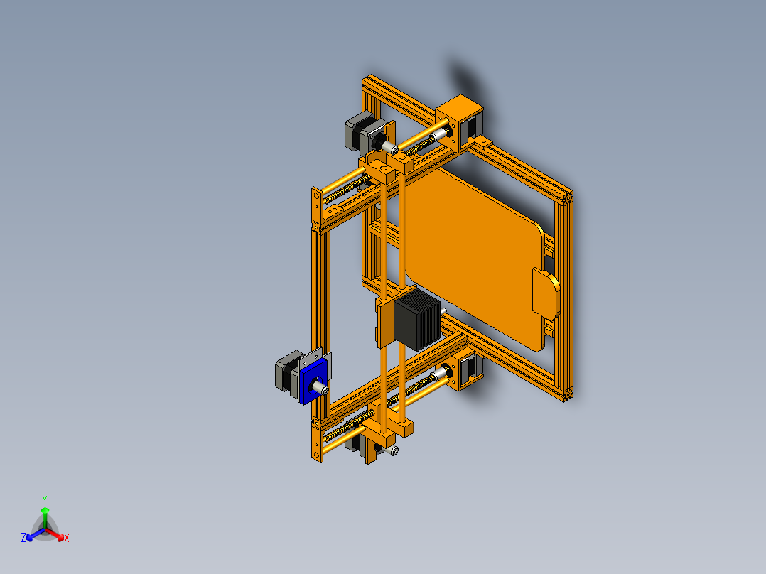 3D打印机正等轴测图