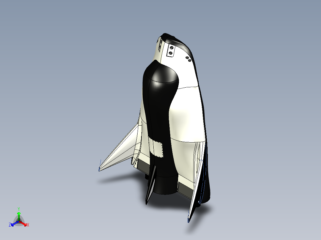 Dream新型航天飞机正等轴测图