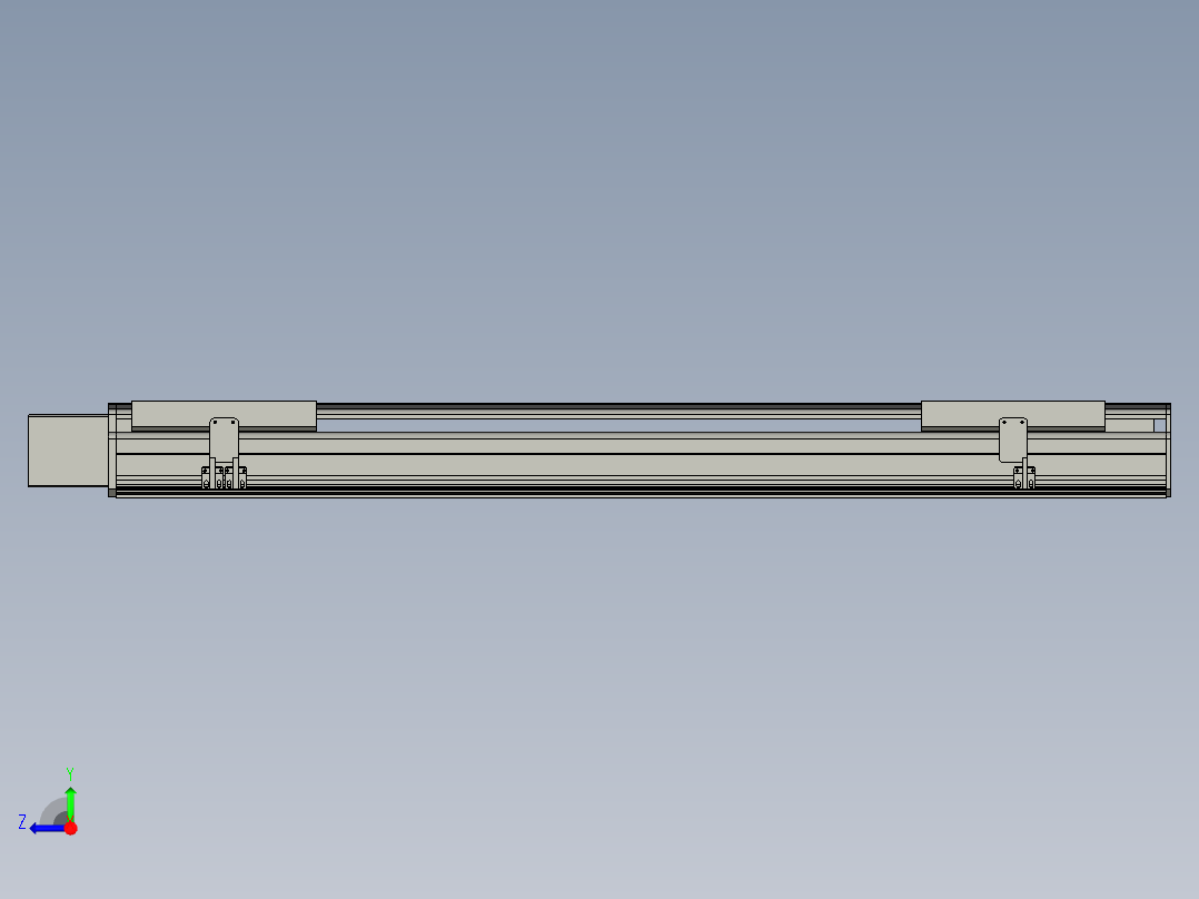 直线模组LHB21-L40-S950-R(B)设计图纸右视图