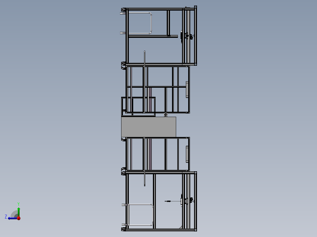 小型航吊搬运线右视图