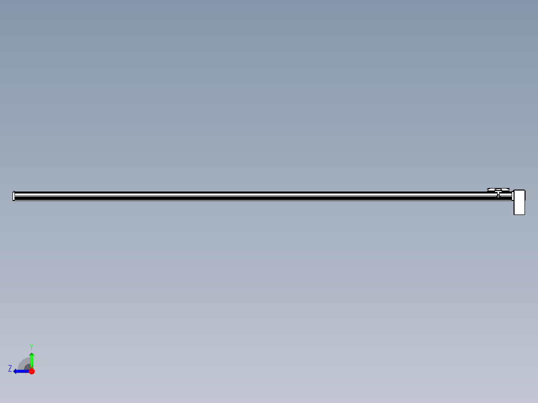 同步带全封闭直线模组TPA-HCB-105D-90-L2800-LP-Y-P20-N3右视图