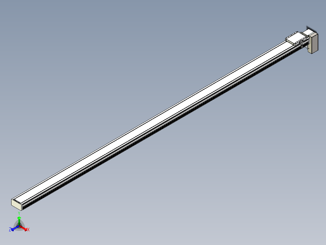 同步带全封闭直线模组TPA-HCB-105D-90-L2800-LP-Y-P20-N3正等轴测图
