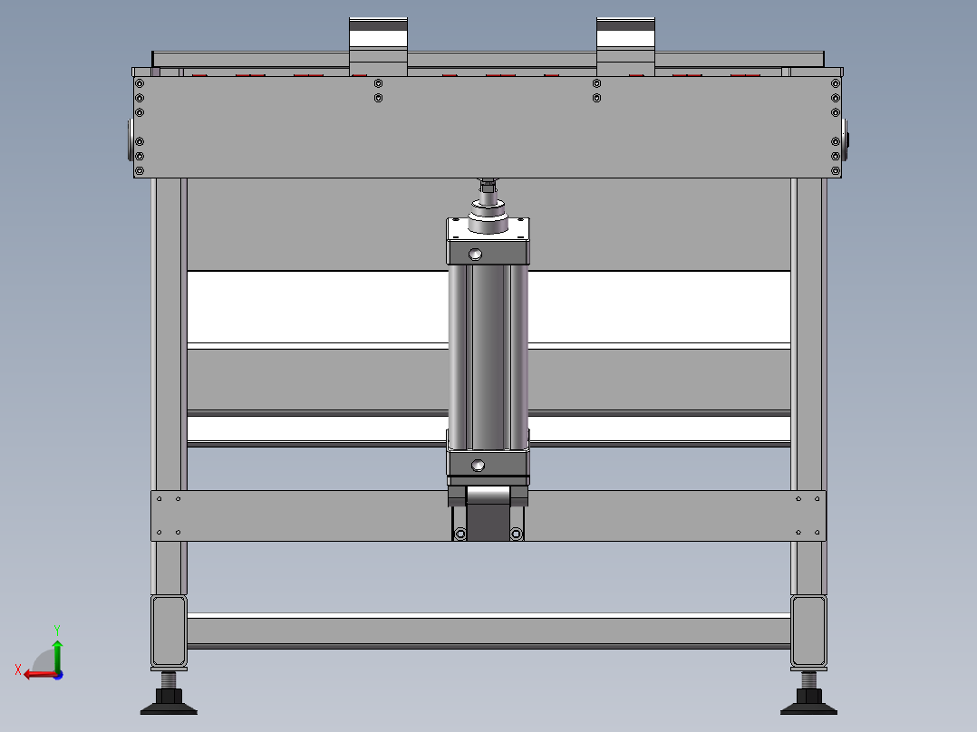层压翻料机后视图
