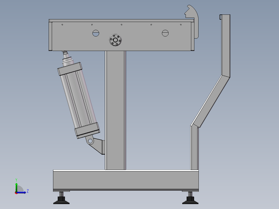 层压翻料机左视图
