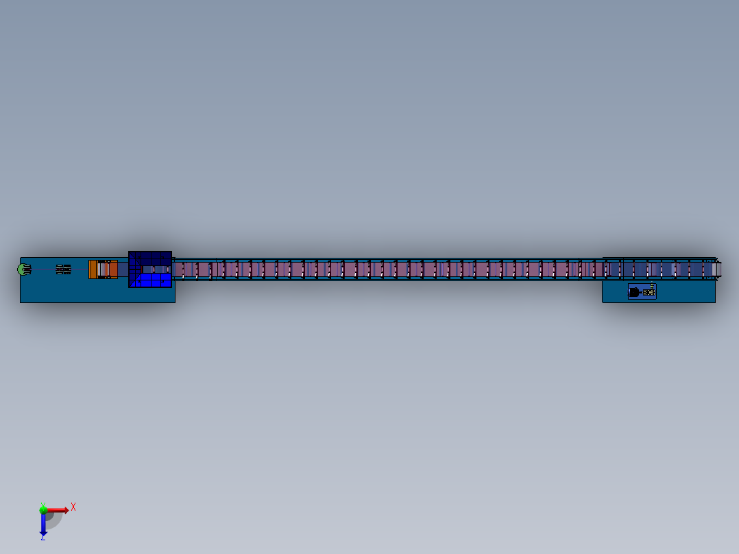 皮带运输机俯视图