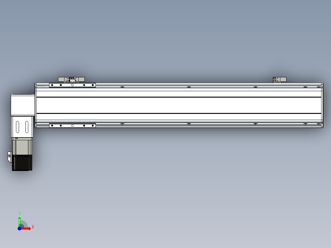 同步带滑台-半封闭B13-L90-S600-L-P40-D3前视图