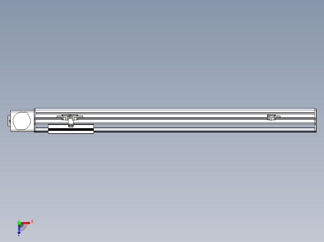 同步带滑台-半封闭B13-L90-S600-L-P40-D3俯视图