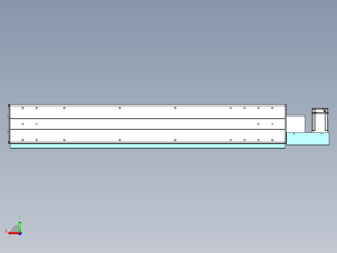 威洛博VBF同步带传动一般环境VBF14-L45-S700-BL-ZP40-C3后视图